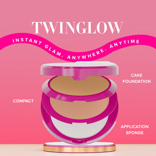 Twinglow 2 in 1  Compact & Foundation Cake