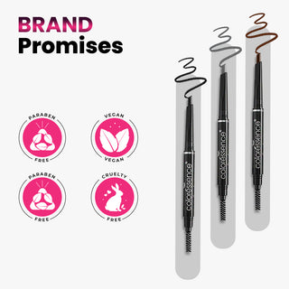 Expert Eyebrow Pencil 2 in 1 Dual Function