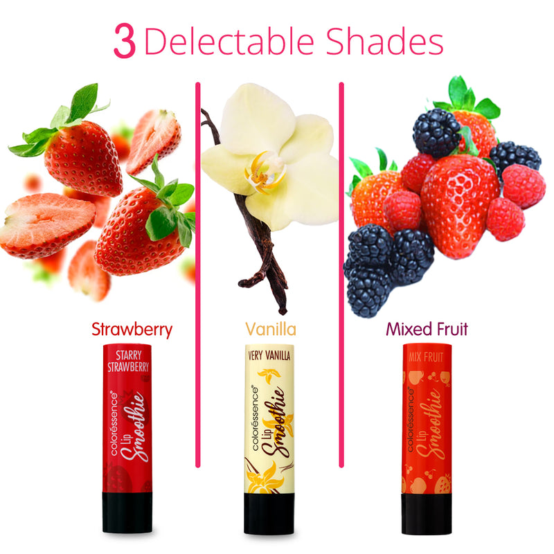Lip Smoothie Combo(Very Vanilla, Starry Strawberry, Mix Fruit)