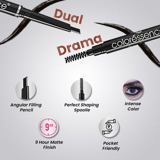 Expert Eyebrow Pencil 2 in 1 Dual Function