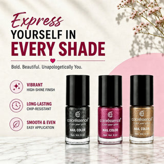 Cute Coats Nail Paint Combo Pack of 3 - The Shimmer Combo