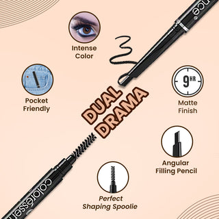 Expert Eyebrow Pencil 2 in 1 Dual Function