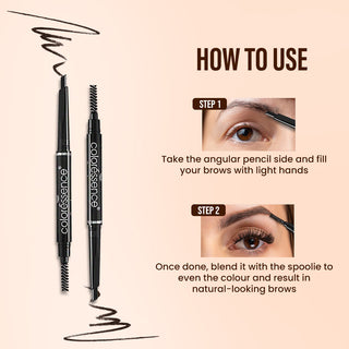Expert Eyebrow Pencil 2 in 1 Dual Function