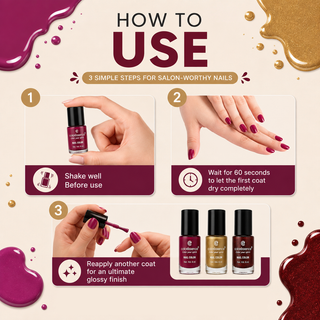 Cute Coats Nail Paint Combo Pack of 3 - The Bride to be Combo