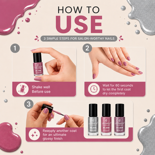 Cute Coats Nail Paint Combo Pack of 3 - The Love Combo