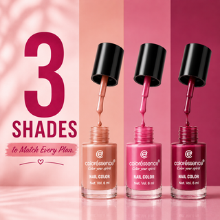 Cute Coats Nail Paint Combo Pack of 3 - The Roseate Combo