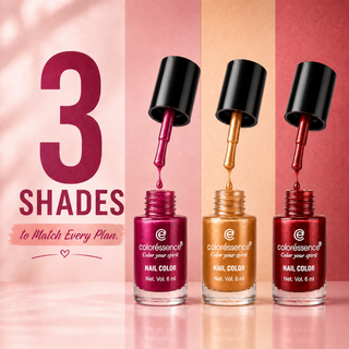Cute Coats Nail Paint Combo Pack of 3 - The Shimmer Combo