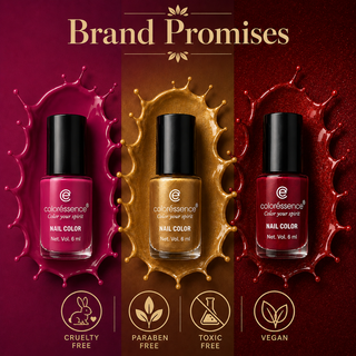Cute Coats Nail Paint Combo Pack of 3 - The Roseate Combo