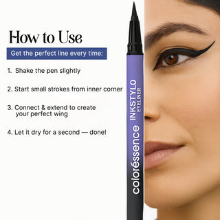 Ink Stylo Sketch Pen Eyeliner (Black)