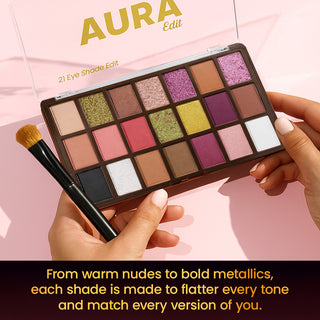 Aura Eyeshadow Palette - 21 Shades