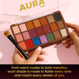 Aura Eyeshadow Palette - 21 Shades