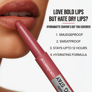 Hydramatte Long Stay Lippie Crayon- Pack of 3