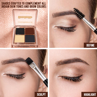 Browtastic Eyebrow Palette with Brush & Spoolie