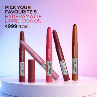 Hydramatte Long Stay Lippie Crayon- Pack of 5