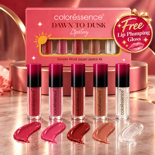 Transfer Proof Liquid Lipstick Kit + Free Lip Plumping Gloss