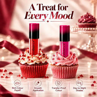 Transfer Proof Liquid Lipstick Kit + Free Lip Plumping Gloss