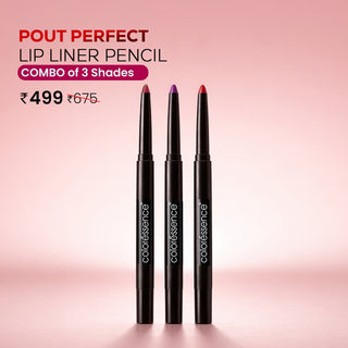 The Fuller Pout Combo - Lip Liner Pencil (Combo of 3 Bold, Nude & Festive Shades)