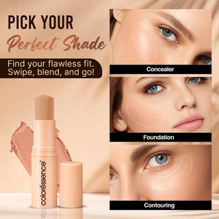 Foundation Panstick - Full Coverage Conceal Cover Brightener Blur Effect