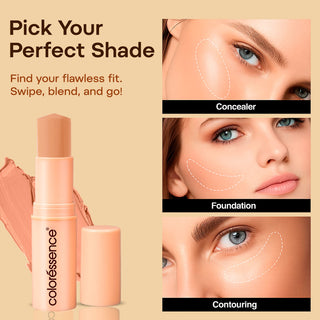 Foundation Panstick - Full Coverage Conceal Cover Brightener Blur Effect