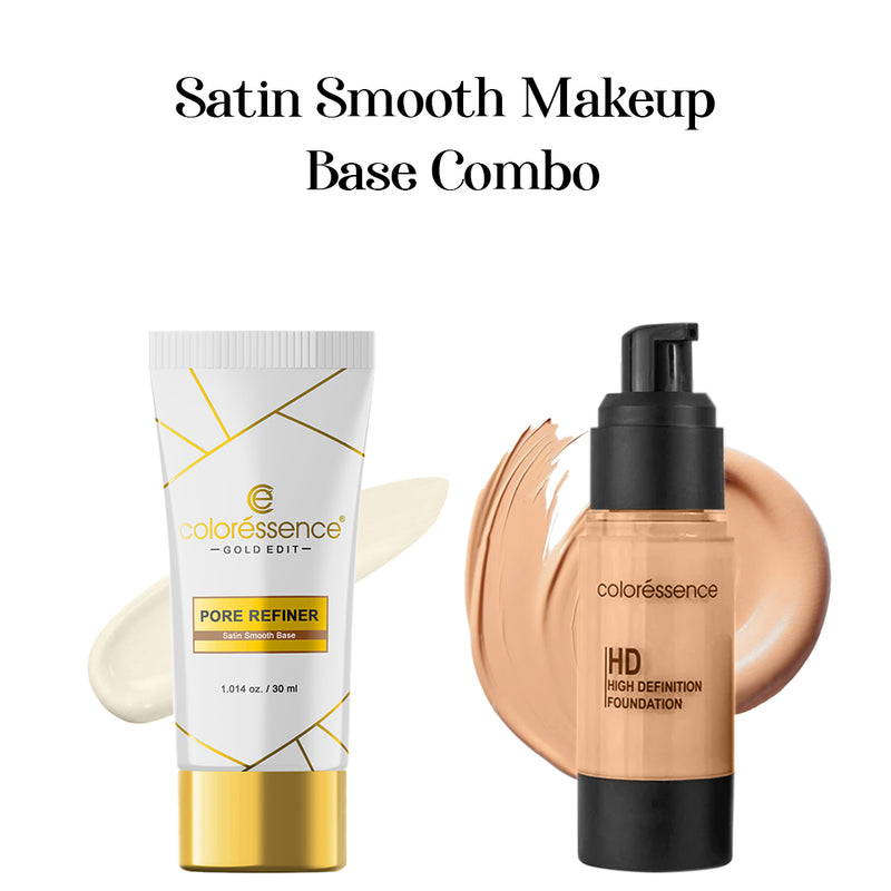 Satin Smooth Makeup Base Combo (Pore Refiner + HD Foundation)