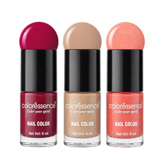 The Roseate Combo Pack of 3 - Cute Coats Nail Paints