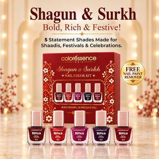 Shagun & Surkh  - Nail Color Kit + FREE nail Color Remover