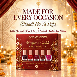 Shagun & Surkh  - Nail Color Kit + FREE nail Color Remover