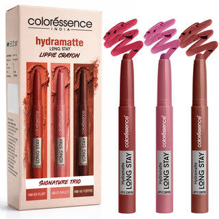 Hydramatte Long Stay Lippie Crayon- Pack of 3