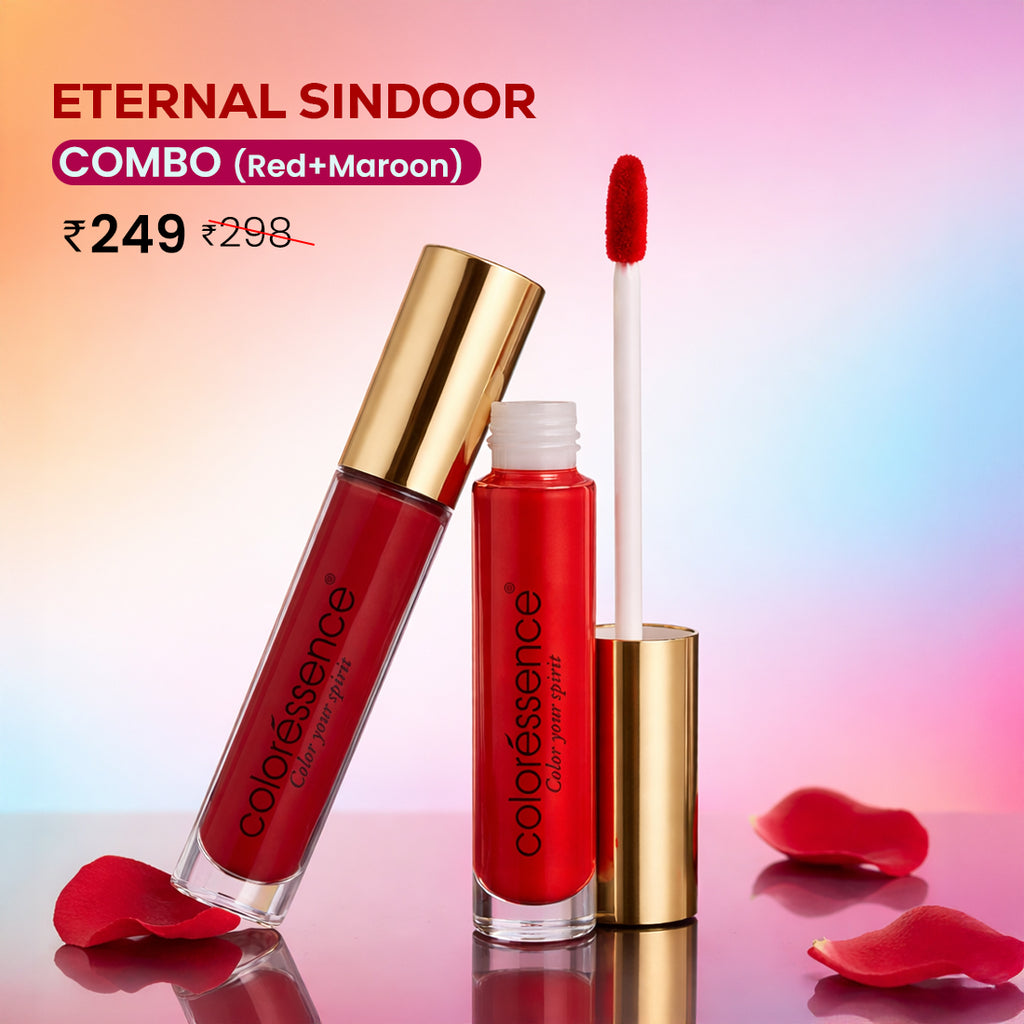 Eternal Sindoor Combo (Red + Maroon) – Coloressence Cosmetics