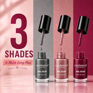 The Glaze Combo Pack of 3 - Cute Coats Nail Paints