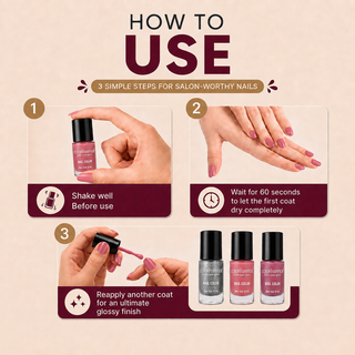 The Love Combo Pack of 3 - Cute Coats Nail Paints