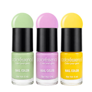 The Pastel Love Combo Pack of 3 - Cute Coats Nail Paints