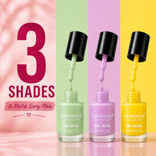 The Pastel Love Combo Pack of 3 - Cute Coats Nail Paints