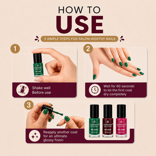 The Wild N Free Combo Pack of 3 - Cute Coats Nail Paints