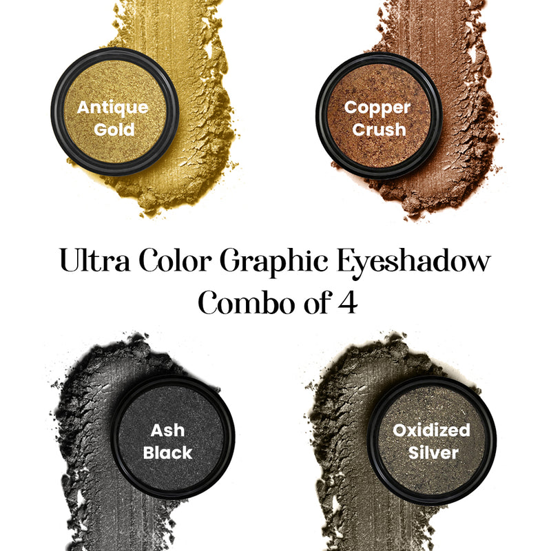 The Majestic Metallic Combo - Ultra Graphic Eyeshadow (Combo of 4 Shades)