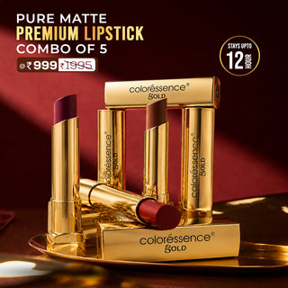 Pure Matte Waterproof Premium Lipstick Collection – Combo of 5