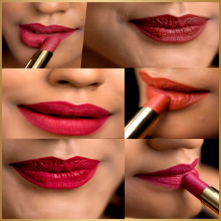 Pure Matte Waterproof Premium Lipstick Collection – Combo of 5