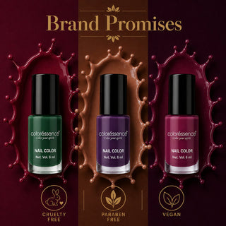 The Wild N Free Combo Pack of 3 - Cute Coats Nail Paints