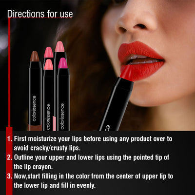 High Pigment Matte Pencil Combo of 2- Disco Pink & Cinabar