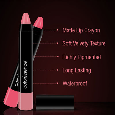 High Pigment Matte Pencil COMBO (Coral, Nude Magic, Disco Pink, Cinnabar, Seduction)
