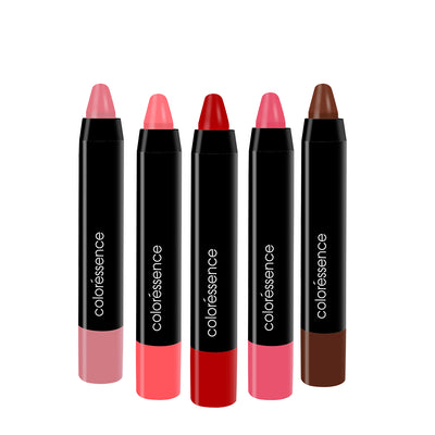 High Pigment Matte Pencil COMBO (Coral, Nude Magic, Disco Pink, Cinnabar, Seduction)